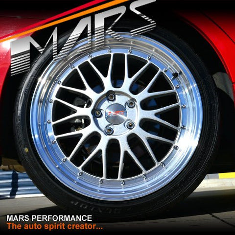 MARS MP - LM Hyper Silver 4x 19 Inch Step Dish Stag Alloy Wheels Rims 5x114.3 - Mars Performance