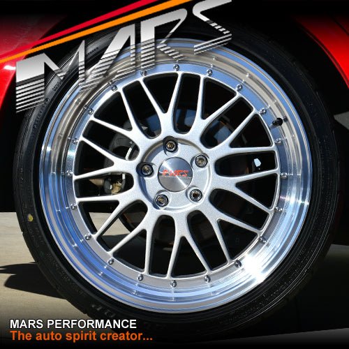MARS MP - LM Hyper Silver 4x 19 Inch Step Dish Stag Alloy Wheels Rims 5x114.3 - Mars Performance