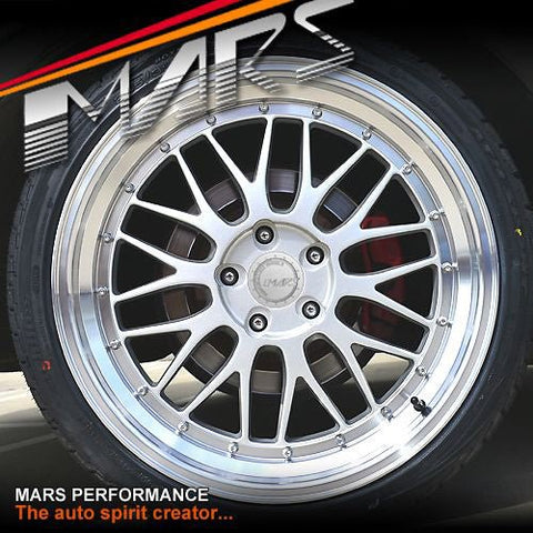 MARS MP - LM Hyper Silver 4x 19 Inch Step Dish Stag Alloy Wheels Rims 5x114.3 - Mars Performance