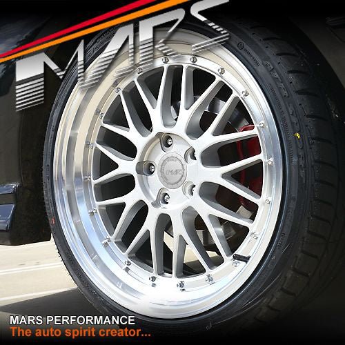 MARS MP - LM Hyper Silver 4x 19 Inch Step Dish Stag Alloy Wheels Rims 5x114.3 - Mars Performance