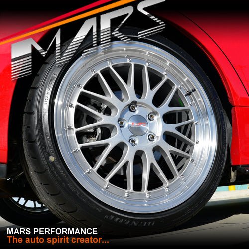 MARS MP - LM Hyper Silver 4x 19 Inch Step Dish Stag Alloy Wheels Rims 5x114.3 - Mars Performance