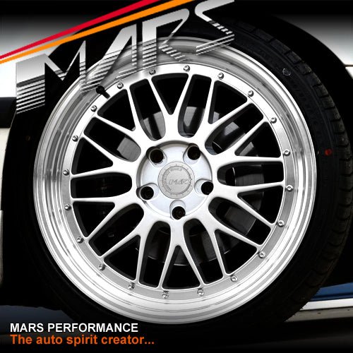 MARS MP - LM Hyper Silver 4x 19 Inch Step Dish Stag Alloy Wheels Rims 5x120 - Mars Performance