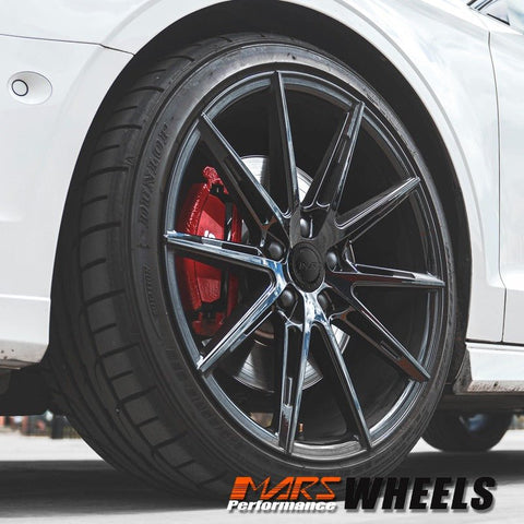 MARS MP - M2 Gloss Black 19 inch Multi Spork Concave Alloy Wheels Rims - Mars Performance