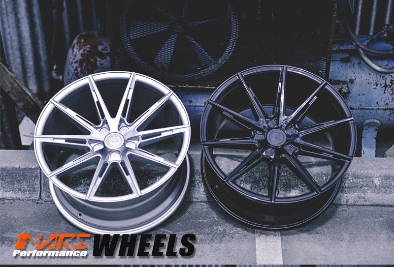 MARS MP - M2 Gloss Black 19 inch Multi Spork Concave Alloy Wheels Rims - Mars Performance