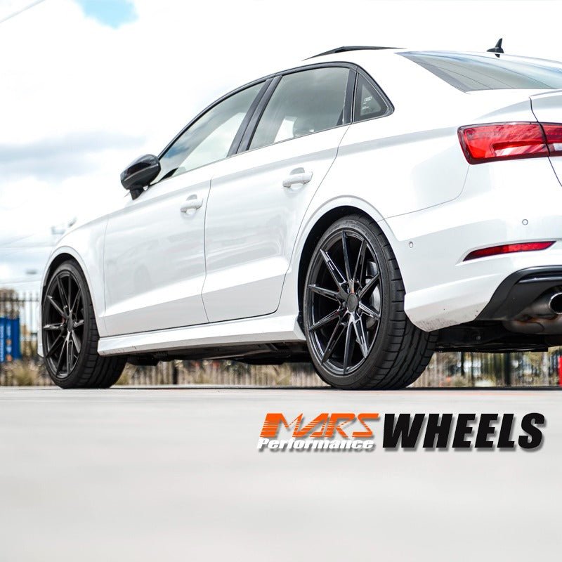 MARS MP - M2 Gloss Black 19 inch Multi Spork Concave Alloy Wheels Rims - Mars Performance