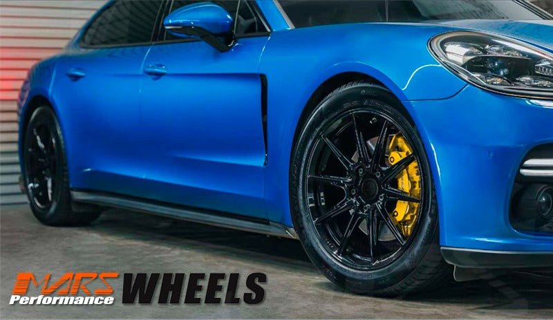 MARS MP - M2 Gloss Black 19 inch Multi Spork Concave Alloy Wheels Rims - Mars Performance