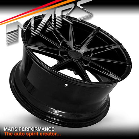 MARS MP - M2 Gloss Black 19 inch Multi Spork Concave Alloy Wheels Rims - Mars Performance