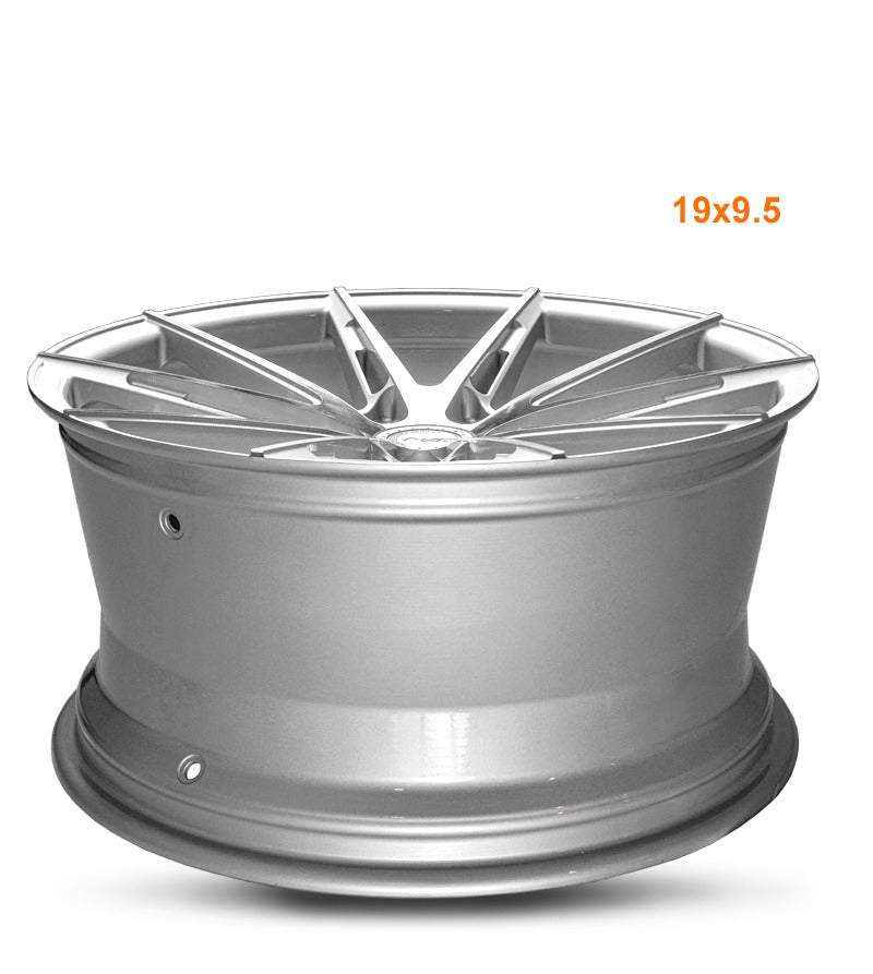 MARS MP - M2 Machined Silver 19 inch Multi Spork Concave Alloy Wheels Rims 5x120 - Mars Performance