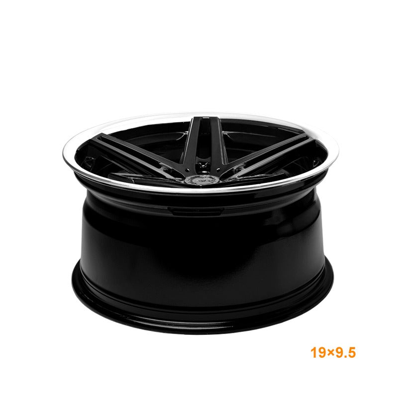 MARS MP - MC 19 inch Gloss Black 5 Sporks Stag Concave with Dish Alloy Wheels Rims - Mars Performance