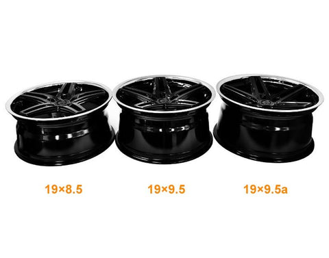 MARS MP - MC 19 inch Gloss Black 5 Sporks Stag Concave with Dish Alloy Wheels Rims - Mars Performance