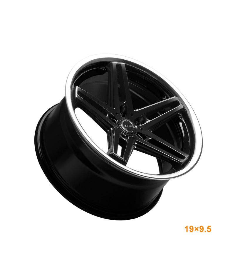 MARS MP - MC 19 inch Gloss Black 5 Sporks Stag Concave with Dish Alloy Wheels Rims - Mars Performance