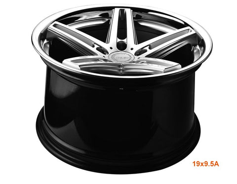 MARS MP - MC 19 inch Hyper Silver 5 Sporks Deep Concave face with Dish Lip Alloy Wheels Rims - Mars Performance