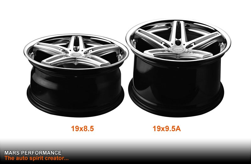 MARS MP - MC 19 inch Hyper Silver 5 Sporks Dish Alloy Wheels Rims 5x114.3 - Mars Performance