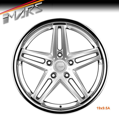 MARS MP - MC 19 inch Hyper Silver 5 Sporks Dish Alloy Wheels Rims 5x114.3 - Mars Performance