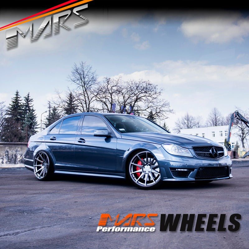 MARS MP - MS Hyper Black 4x 19 Inch Deep Concave Stag Alloy Wheels Rims - Mars Performance
