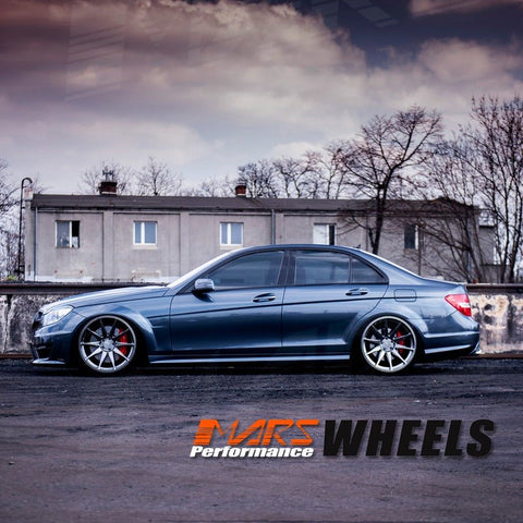 MARS MP - MS Hyper Black 4x 19 Inch Deep Concave Stag Alloy Wheels Rims - Mars Performance