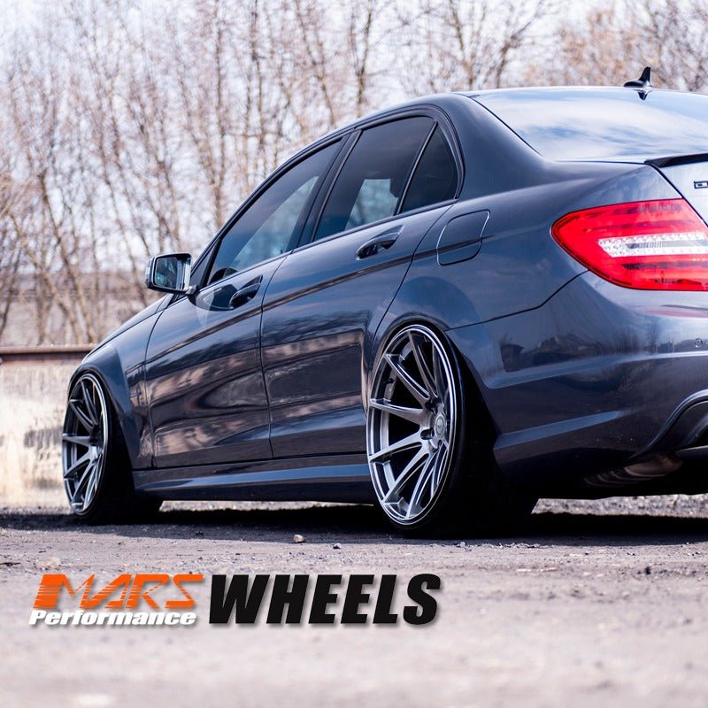 MARS MP - MS Hyper Black 4x 19 Inch Deep Concave Stag Alloy Wheels Rims - Mars Performance
