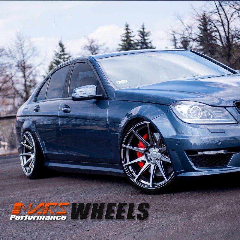 MARS MP - MS Hyper Black 4x 19 Inch Deep Concave Stag Alloy Wheels Rims - Mars Performance