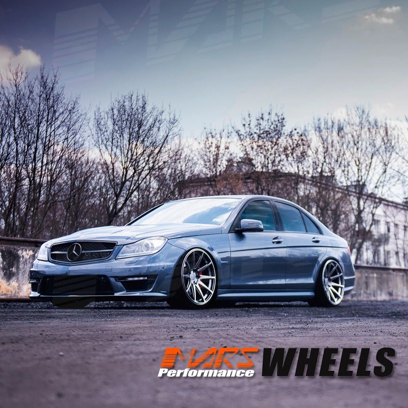 MARS MP - MS Hyper Black 4x 19 Inch Deep Concave Stag Alloy Wheels Rims - Mars Performance