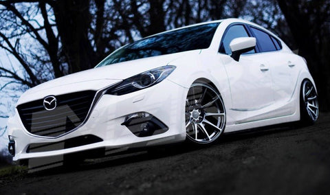 MARS MP - MS Hyper Black Concave 4x 18 Inch Stag Alloy Wheels Rims 5x100 5x114.3 - Mars Performance