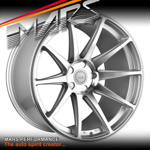 MARS MP - MS Hyper Silver 4x 20 Inch Deep Concave Stag Alloy Wheels Rims 5x120 - Mars Performance