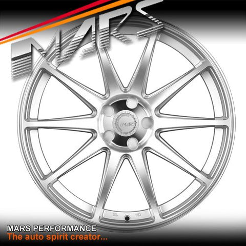 MARS MP - MS Hyper Silver 4x 20 Inch Deep Concave Stag Alloy Wheels Rims 5x120 - Mars Performance