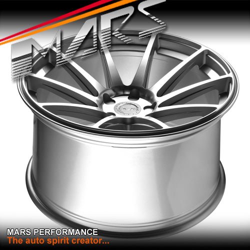MARS MP - MS Hyper Silver 4x 20 Inch Deep Concave Stag Alloy Wheels Rims 5x120 - Mars Performance