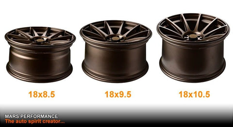 MARS MP - MS Matt Bronze Concave 4x 18 Inch Stag Alloy Wheels Rims 5x100 5x114.3 - Mars Performance