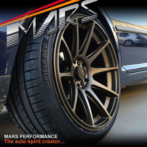 MARS MP - MS Matt Bronze Concave 4x 18 Inch Stag Alloy Wheels Rims 5x100 5x114.3 - Mars Performance