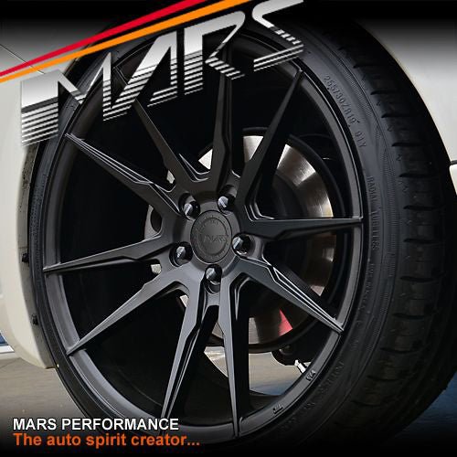 MARS MP - RH 19 inch Matt Black 19 Inch Deep Concave Stag Alloy Wheels Rims - Mars Performance