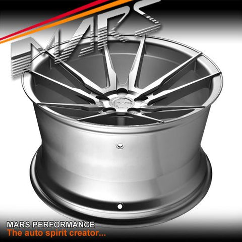 MARS MP - RH 19 inch Silver 19 Inch Deep Concave Stag Alloy Wheels Rims - Mars Performance
