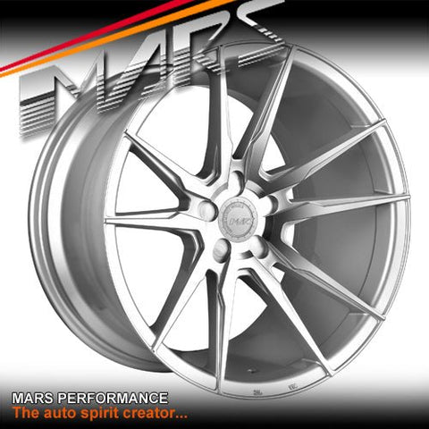 MARS MP - RH 19 inch Silver 19 Inch Deep Concave Stag Alloy Wheels Rims - Mars Performance