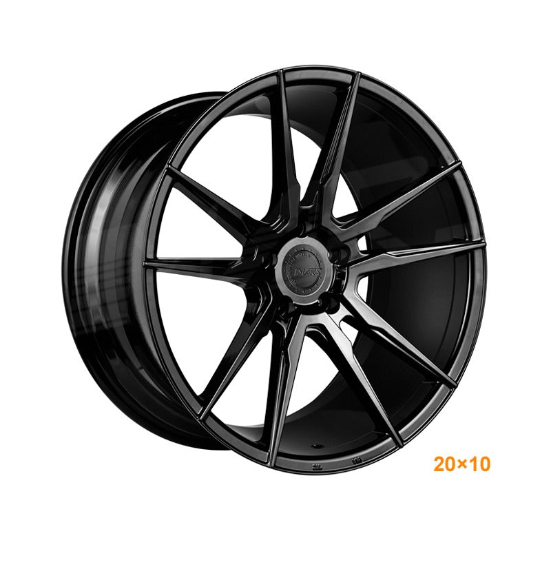 MARS MP - RH Gloss Black 4x 20 Inch Deep Concave Stag Alloy Wheels Rims 5x114.3 - Mars Performance