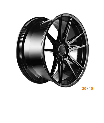MARS MP - RH Gloss Black 4x 20 Inch Deep Concave Stag Alloy Wheels Rims 5x114.3 - Mars Performance