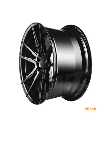 MARS MP - RH Gloss Black 4x 20 Inch Deep Concave Stag Alloy Wheels Rims 5x114.3 - Mars Performance