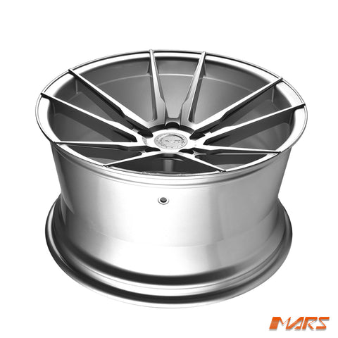 MARS MP - RH Hyper Silver 4x 20 Inch Deep Concave Stag Alloy Wheels Rims 5x114.3 - Mars Performance