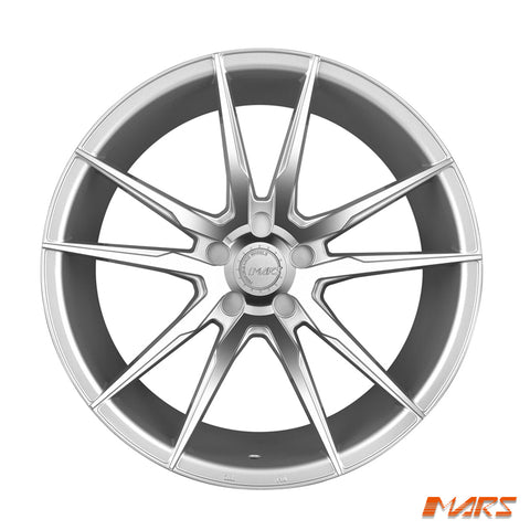 MARS MP - RH Hyper Silver 4x 20 Inch Deep Concave Stag Alloy Wheels Rims 5x114.3 - Mars Performance