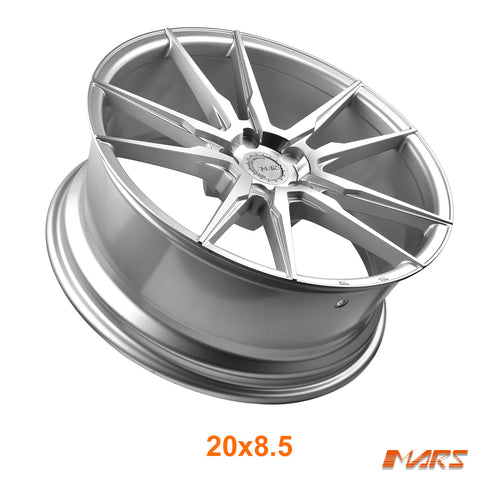 MARS MP - RH Hyper Silver 4x 20 Inch Deep Concave Stag Alloy Wheels Rims 5x114.3 - Mars Performance