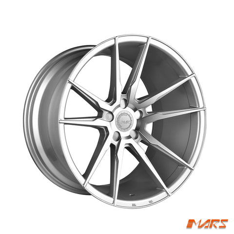MARS MP - RH Hyper Silver 4x 20 Inch Deep Concave Stag Alloy Wheels Rims 5x114.3 - Mars Performance