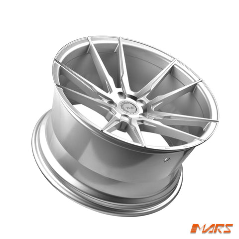 MARS MP - RH Hyper Silver 4x 20 Inch Deep Concave Stag Alloy Wheels Rims 5x114.3 - Mars Performance