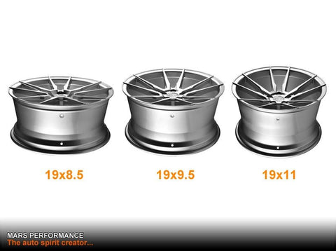 MARS MP - RH Matt Black 4x 19 Inch Deep Concave Stag Alloy Wheels Rims 5x112 - Mars Performance