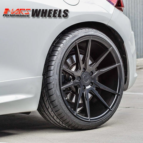 MARS MP - RH Matt Black 4x 19 Inch Deep Concave Stag Alloy Wheels Rims 5x112 - Mars Performance