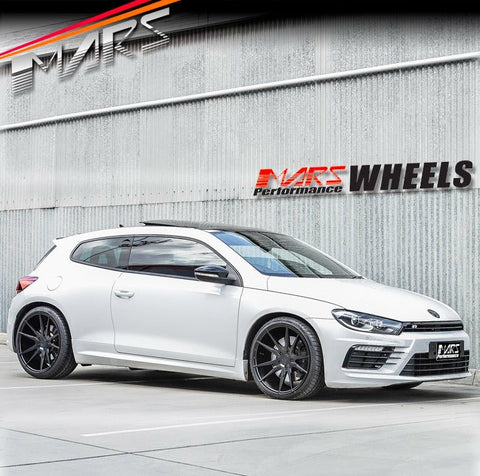 MARS MP - RH Matt Black 4x 19 Inch Deep Concave Stag Alloy Wheels Rims 5x112 - Mars Performance