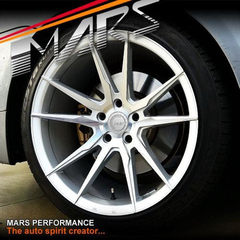 MARS MP - RH Silver 4x 19 Inch Deep Concave Stag Alloy Wheels Rims 5x120 - Mars Performance