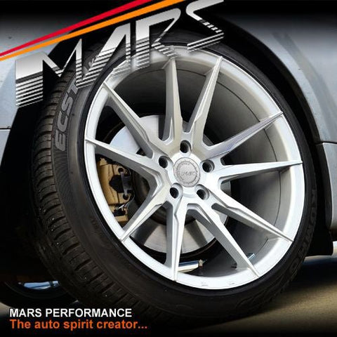 MARS MP - RH Silver 4x 19 Inch Deep Concave Stag Alloy Wheels Rims 5x120 - Mars Performance