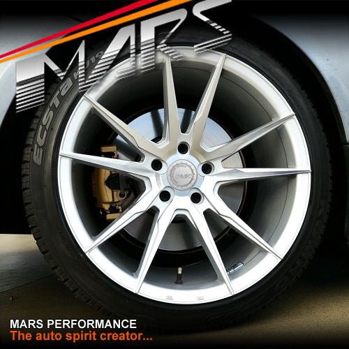 MARS MP - RH Silver 4x 19 Inch Deep Concave Stag Alloy Wheels Rims 5x120 - Mars Performance