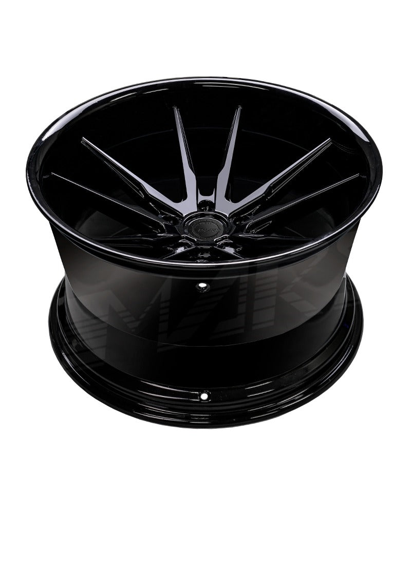 MARS MP - RHL Gloss Black 4x 21 inch Super Concave with Dish Alloy Wheels Rims 5x130 - Mars Performance