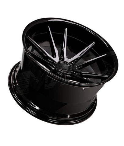 MARS MP - RHL Gloss Black 4x 21 inch Super Concave with Dish Alloy Wheels Rims 5x130 - Mars Performance