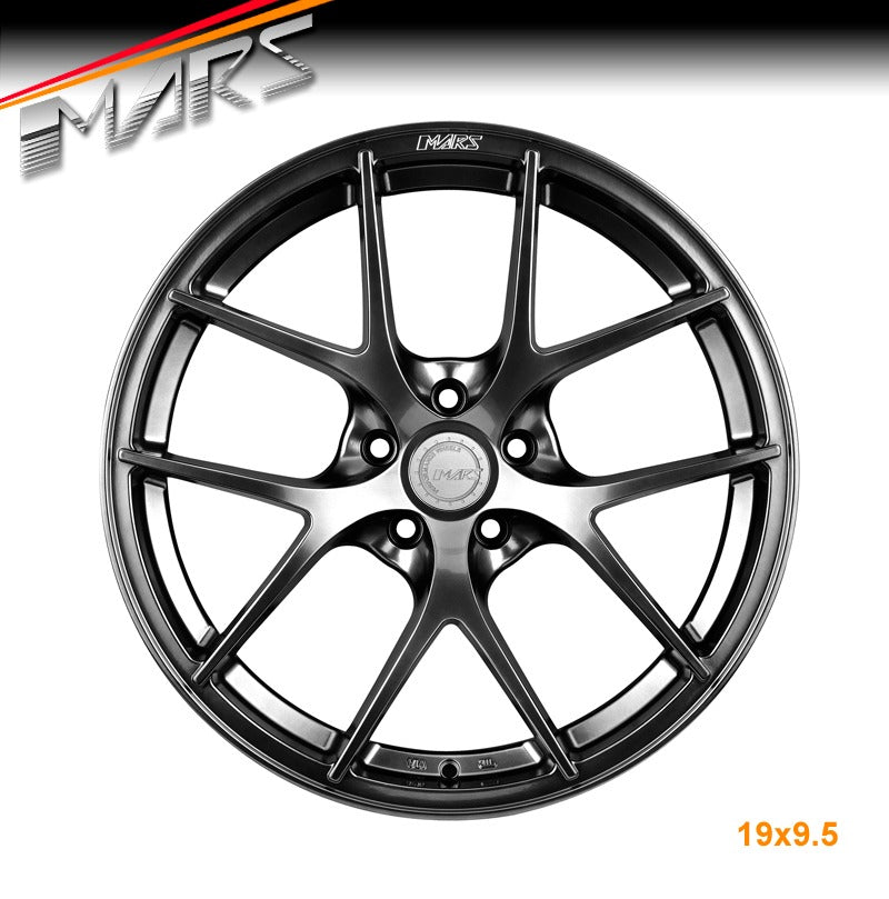 MARS MP - RI 19 Inch Hyper Black Stag Alloy Wheels Rims - Mars Performance