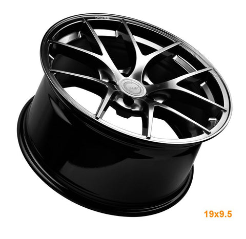 MARS MP - RI 19 Inch Hyper Black Stag Alloy Wheels Rims - Mars Performance